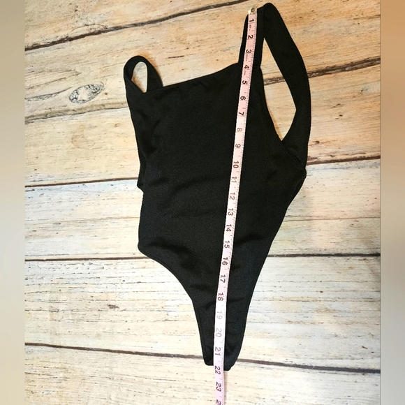 Indah black backless onepiece thong bathing suit - Picture 14 of 15